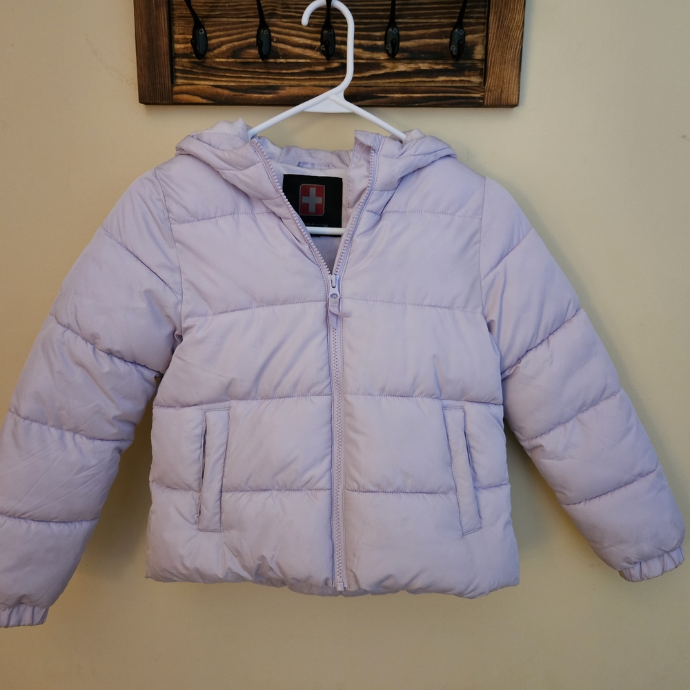 Swiss Tech | Girls | M | 7/8 | Puffer | Lavender | Winter Coat | Jacket | Hooded